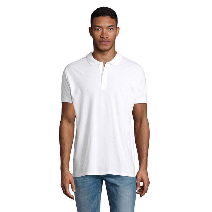 PLANET MEN - PLANET HEREN Polo 170g - Wit