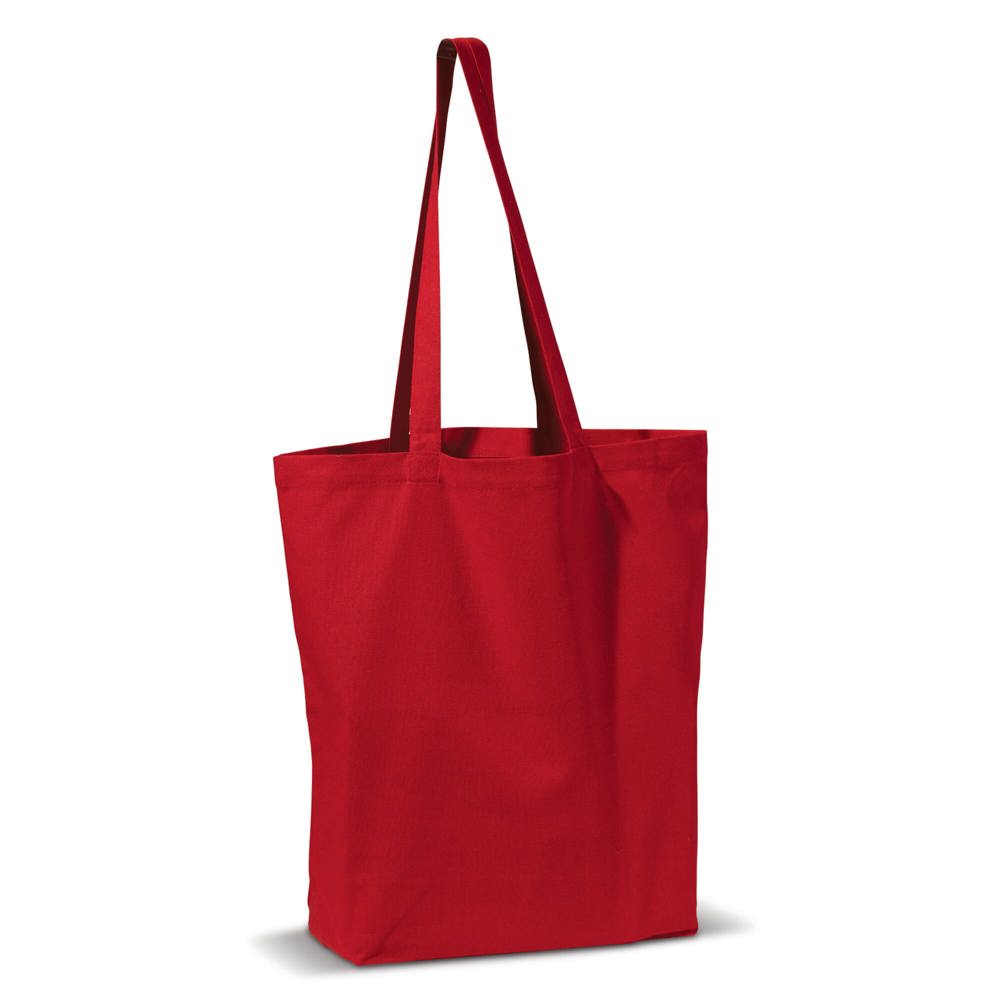 Schoudertas canvas 250g/m² 41x12x43cm - Rood