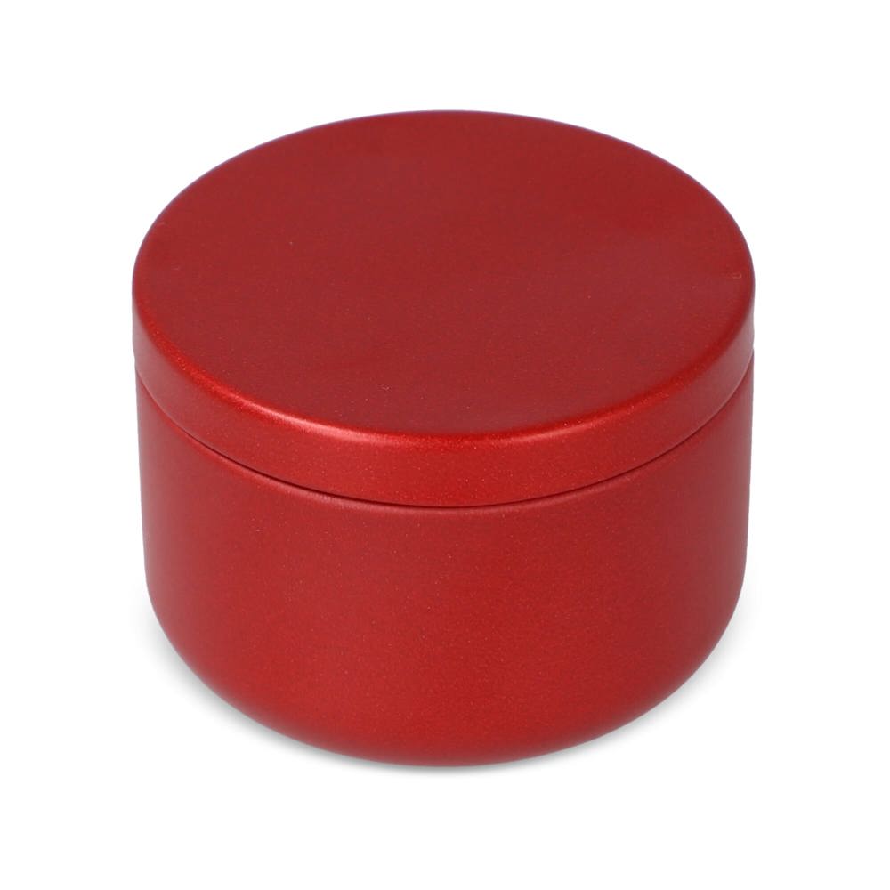 Asana plantaardige kaars in gerecycled blik - Rood
