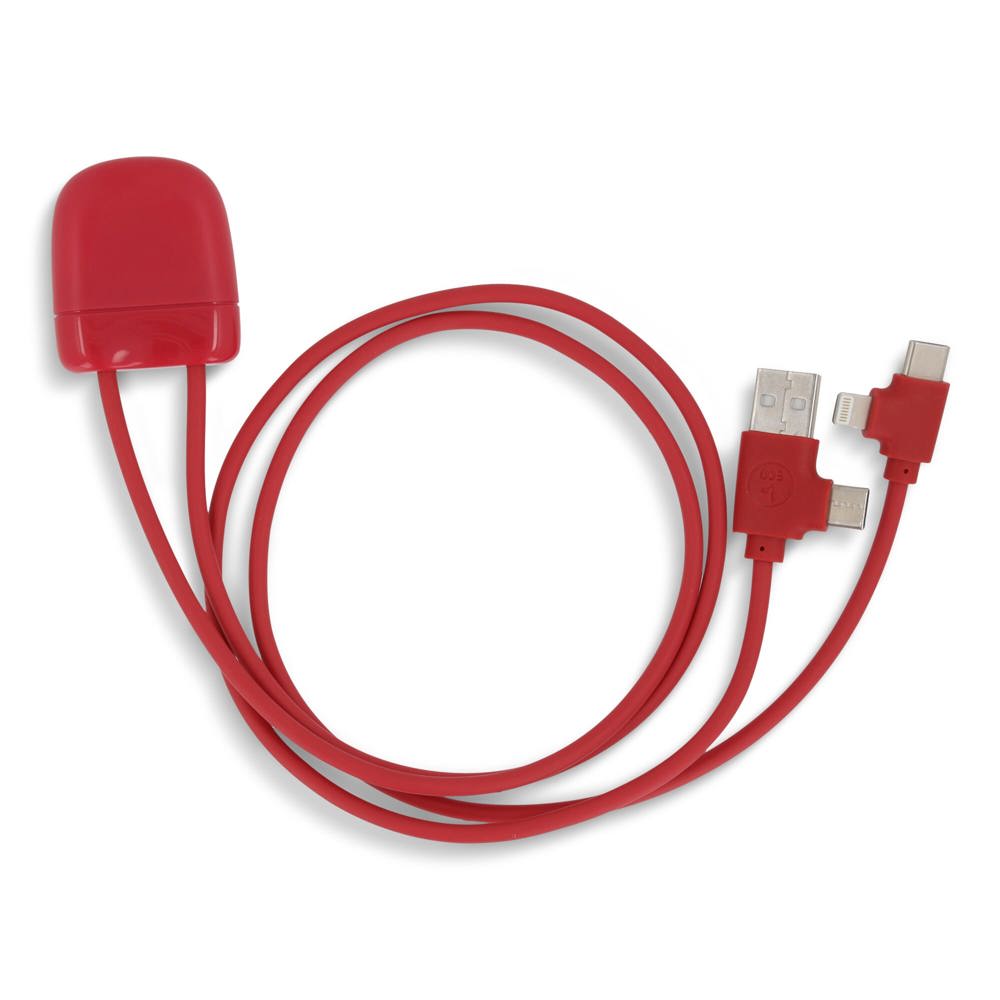 Xoopar Ice-C Charging cable - Rood