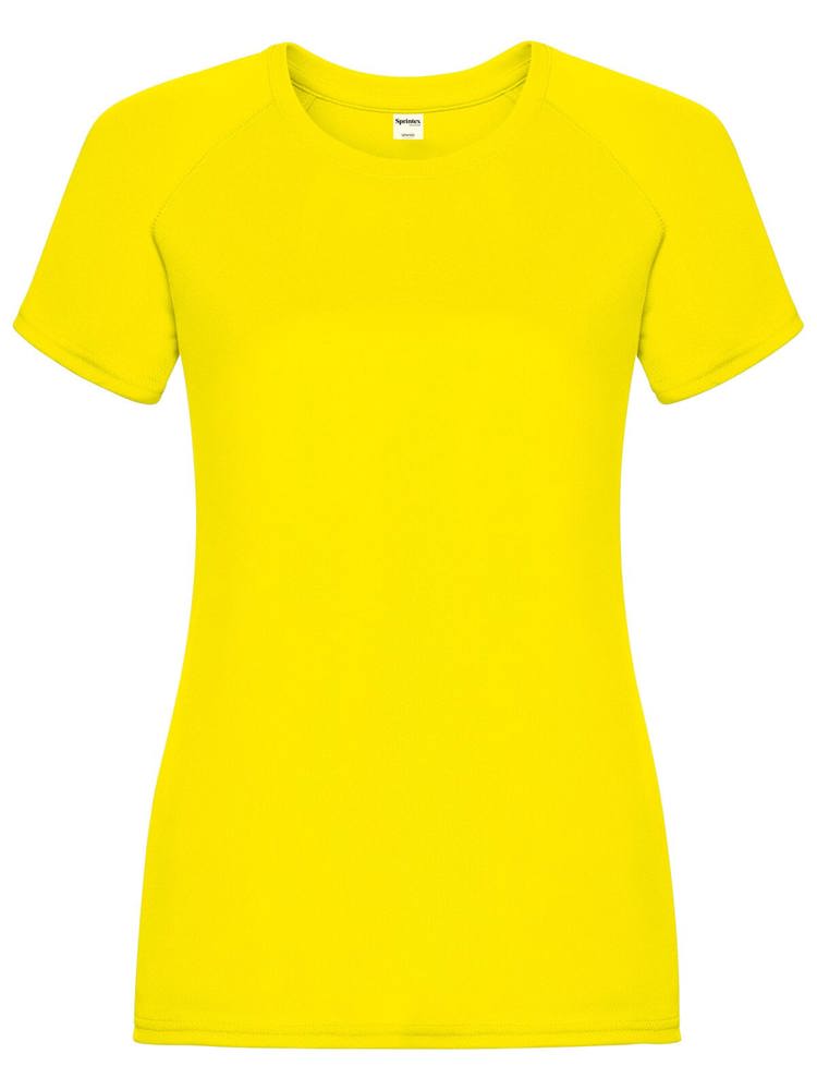 SP Run dames sportshirt, 140 g/m² - Geel