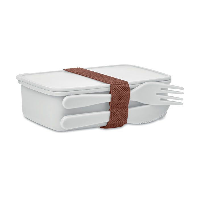 SUNDAY - Lunchbox met bestek - Wit