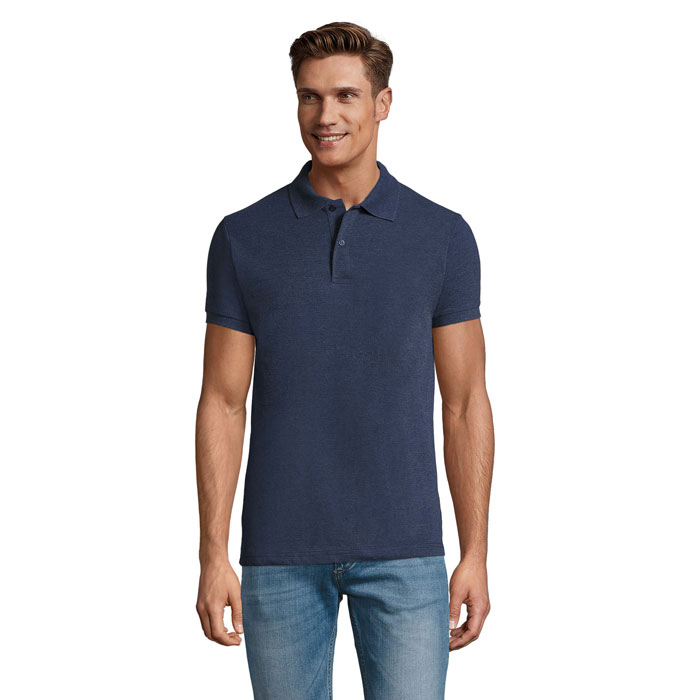 PERFECT MEN - PERFECT HEREN Polo 180g - Heather Denim