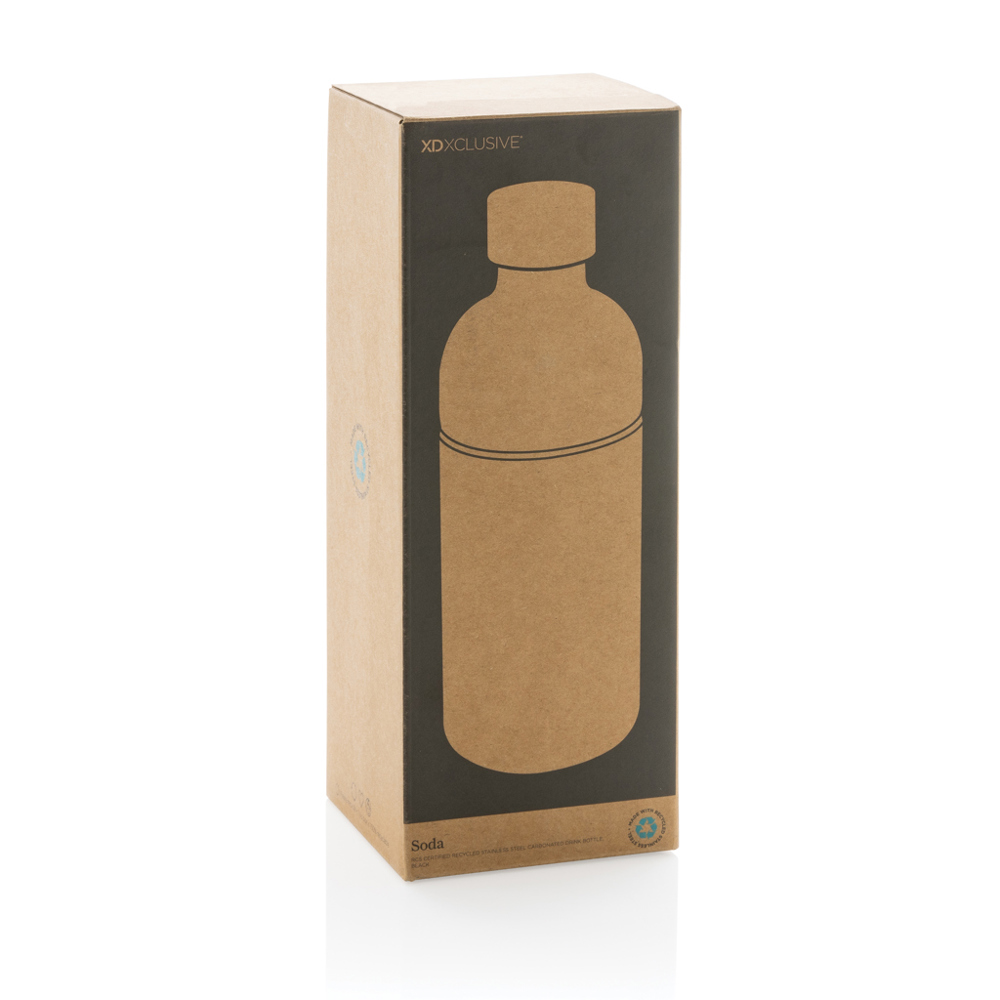Soda RCS gecertificeerde gerecycled rvs drinkfles