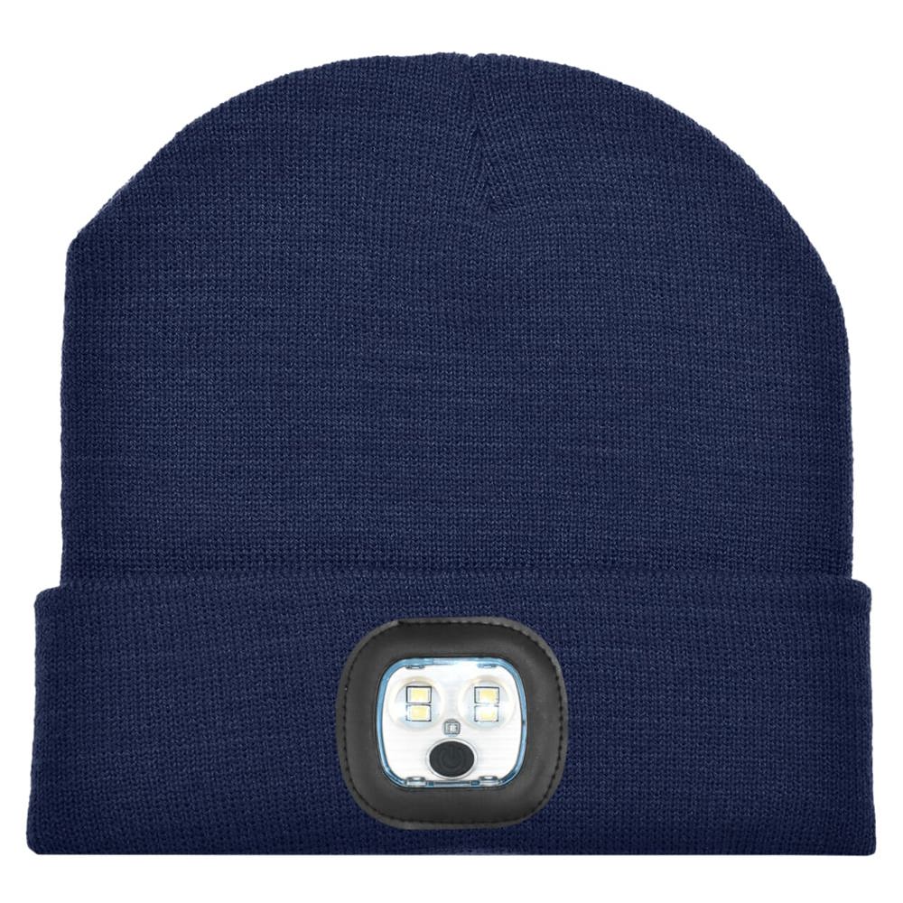 Gebreide muts met ledlamp - Navy (PMS 533c) / Navy