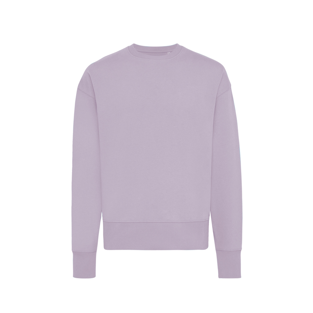 IQONIQ Kruger gerecycled katoen relaxed sweater - lavender (± PMS 15-3716TCX)