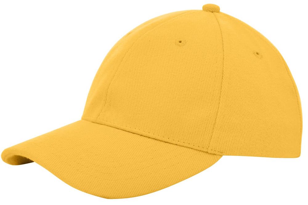 Heavy brushed cap - Donkergeel (PMS 142c) / Donkergeel