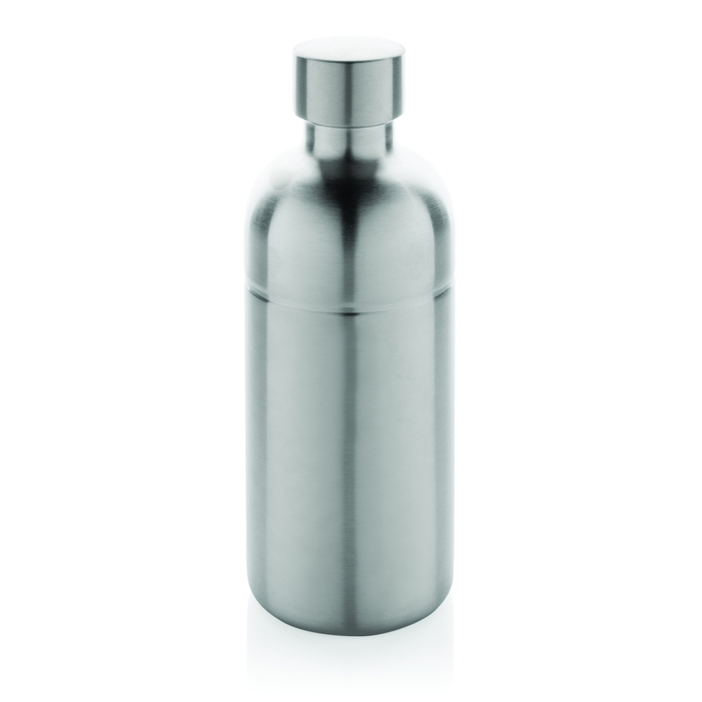 Soda RCS gecertificeerde gerecycled rvs drinkfles - zilver (± PMS 428)