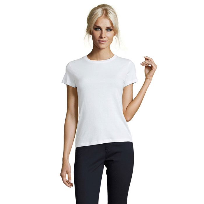 REGENT WOMEN - REGENT dames t-shirt 150g - Wit