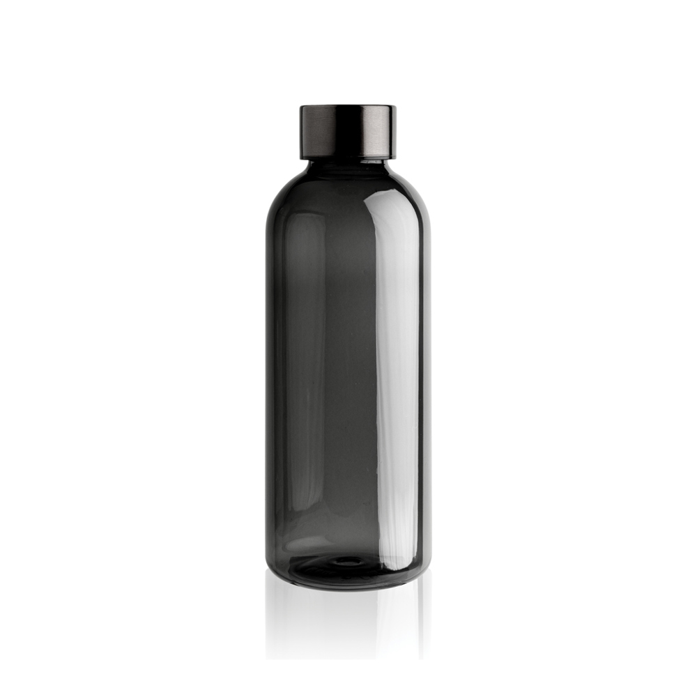 Lekvrije waterfles met metallic dop - zwart (± PMS Black)