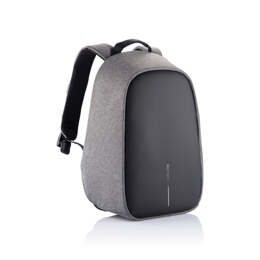 Bobby Hero Small, anti-diefstal rugzak - grijs, zwart (± PMS 425/ ± PMS Black)