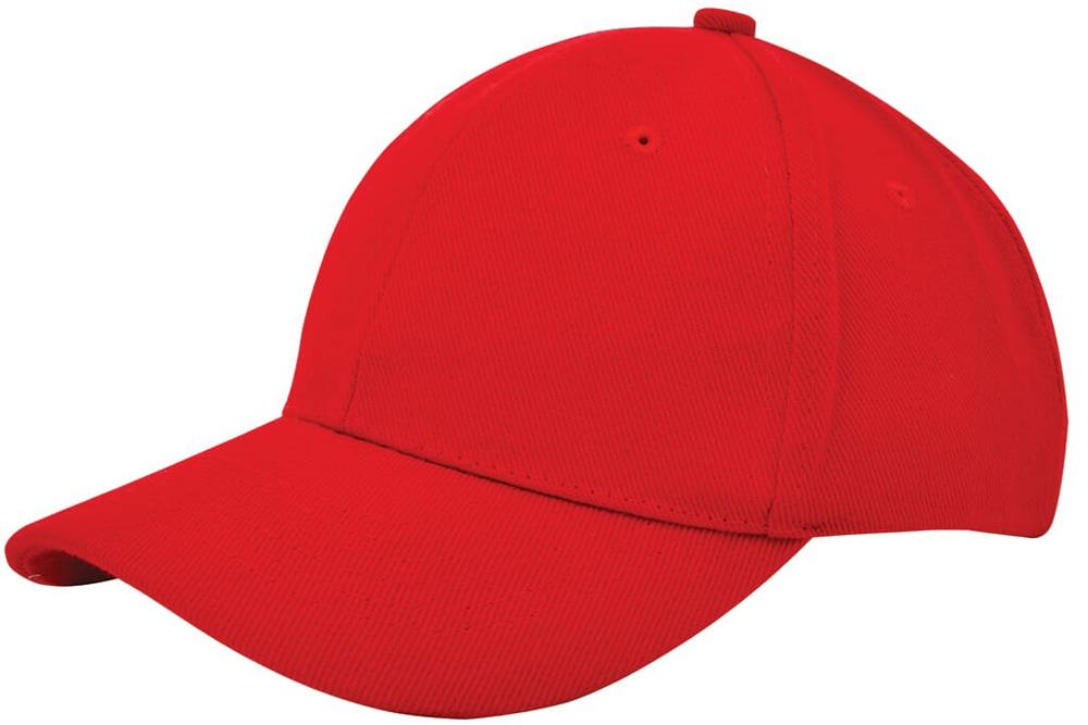 Heavy brushed cap - Rood (PMS 199c) / Rood