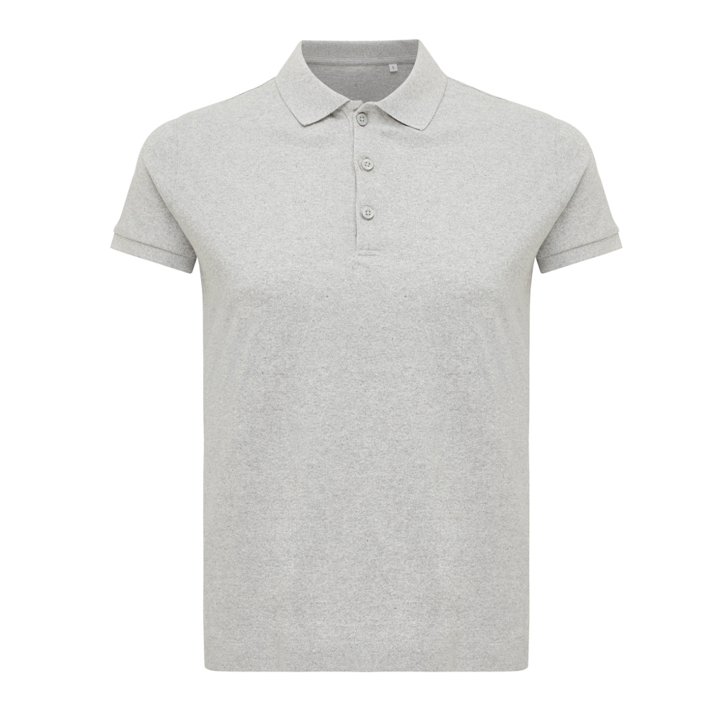 IQONIQ Yosemite dames recycled katoen pique polo - heather grey (± PMS heather grey)