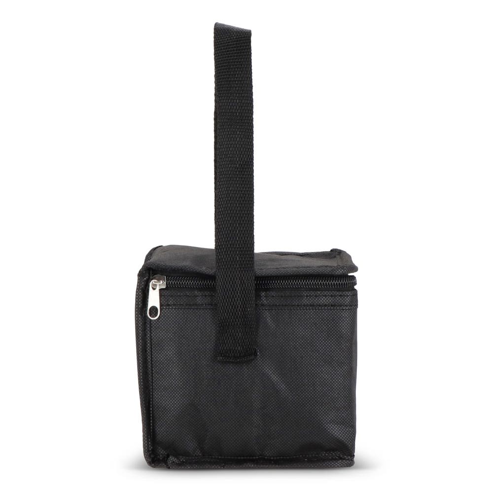 R-PET koeltas voor 6 blikjes, non-woven, 20 x 13 x 12,5 cm, 75 g/m²