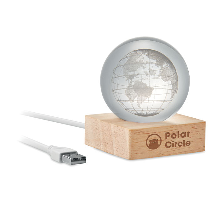 GLOBE LIGHT - LED wereldbol glazen bol
