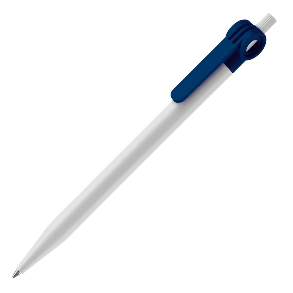 Balpen Futurepoint hardcolour - Wit / Donkerblauw