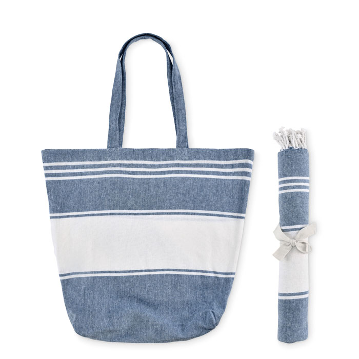 HUMMUM - Strandtas met hamamdoek