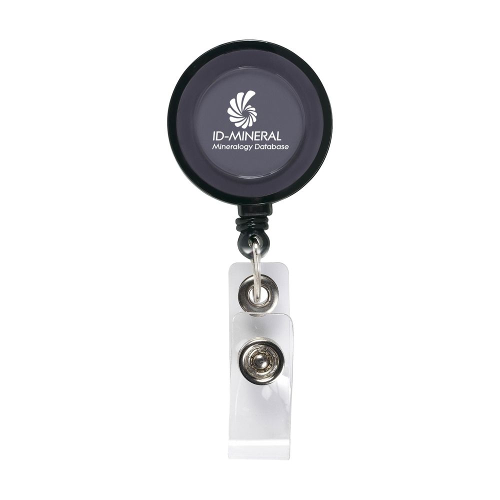 BadgeClip badgehouder - transparant zwart