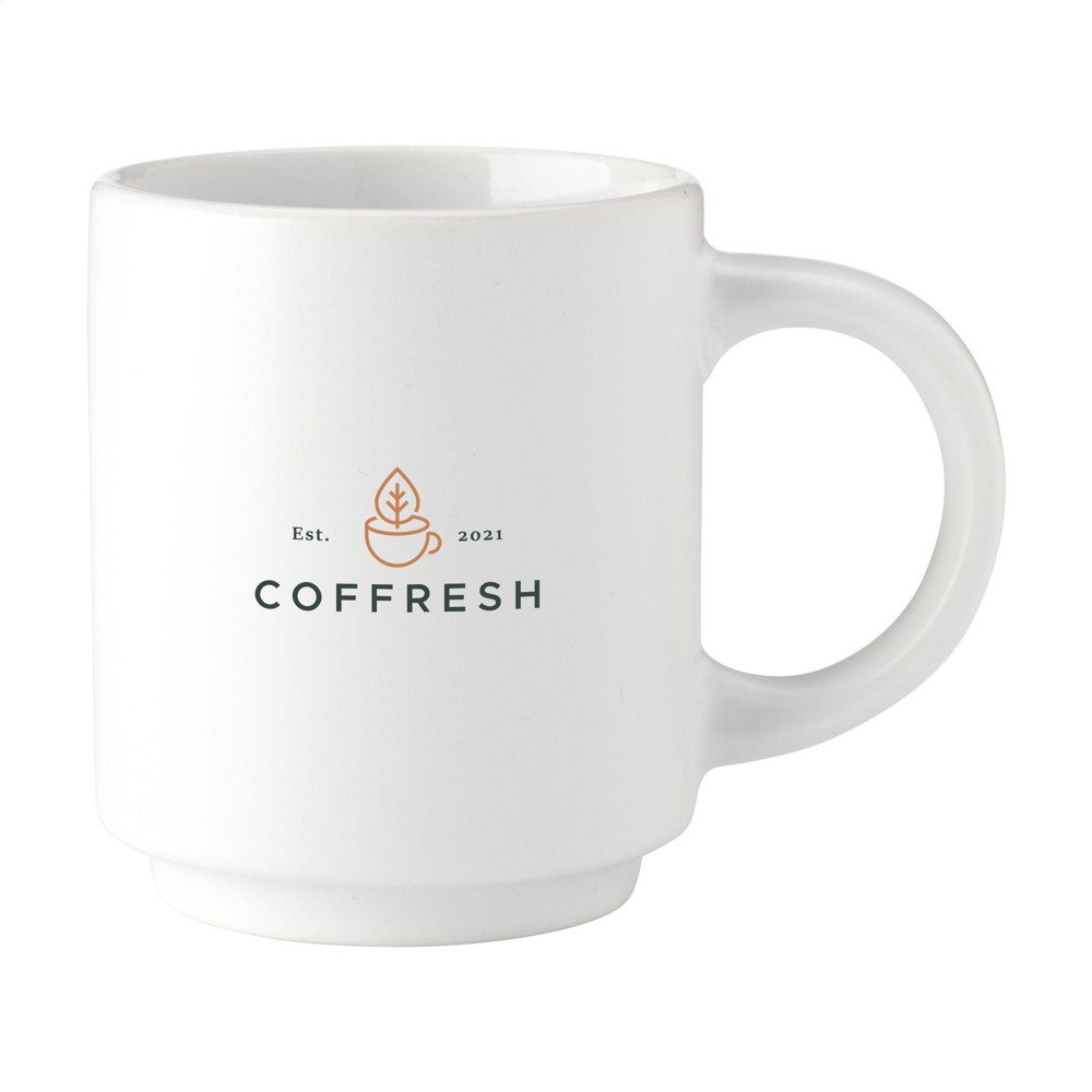 Stack Mug 180 ml - wit (± PMS White)