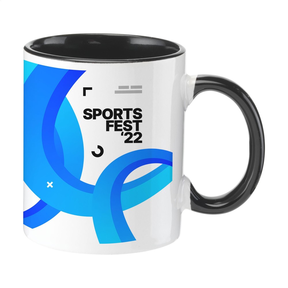 Full Colour Mug Colorato 350 mlmok - zwart (± PMS Black)