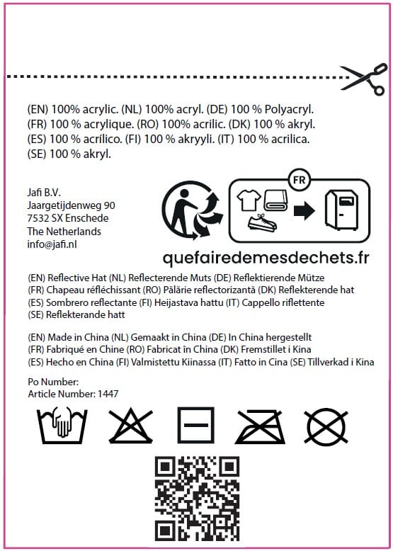 Reflecterende muts