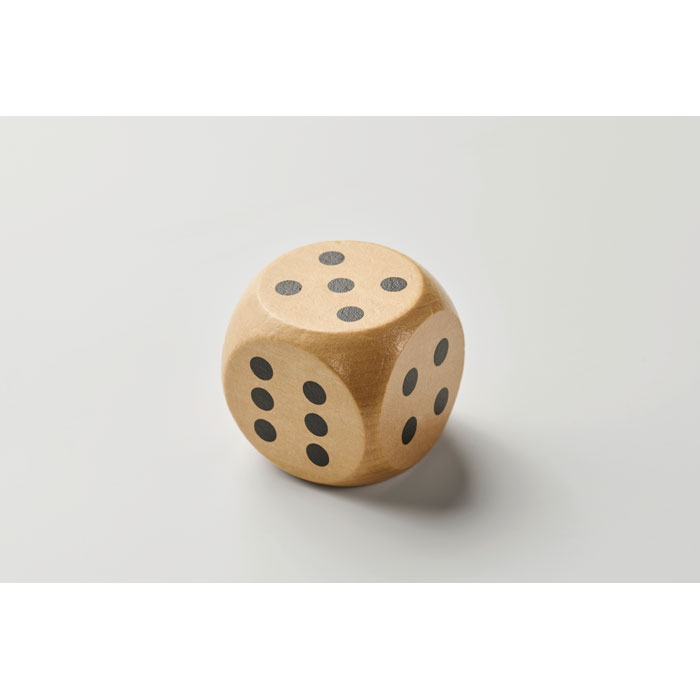 DADO - Schima houten dobbelsteen 5cm