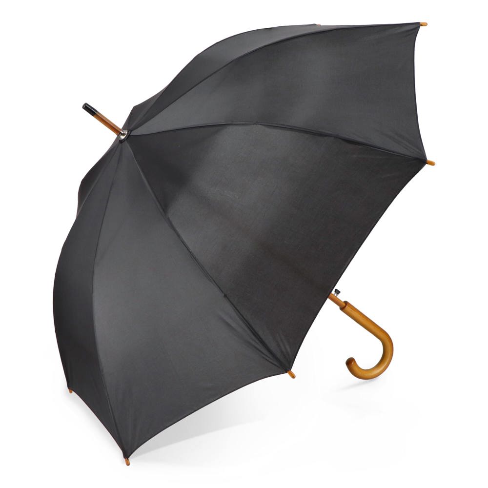 Aran 190T Polyester 23" Paraplu Auto open - Zwart