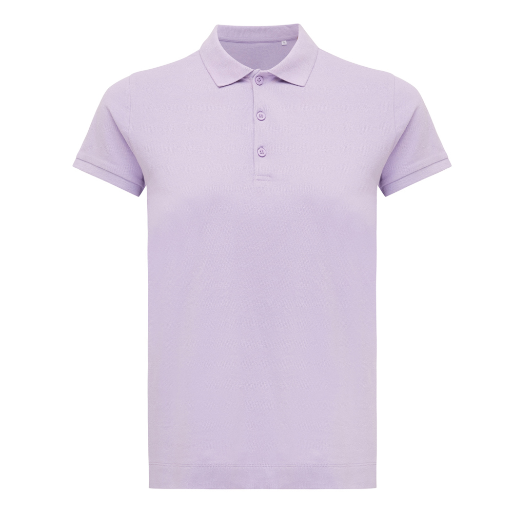 IQONIQ Yosemite dames recycled katoen pique polo - lavender (± PMS 15-3716TCX)