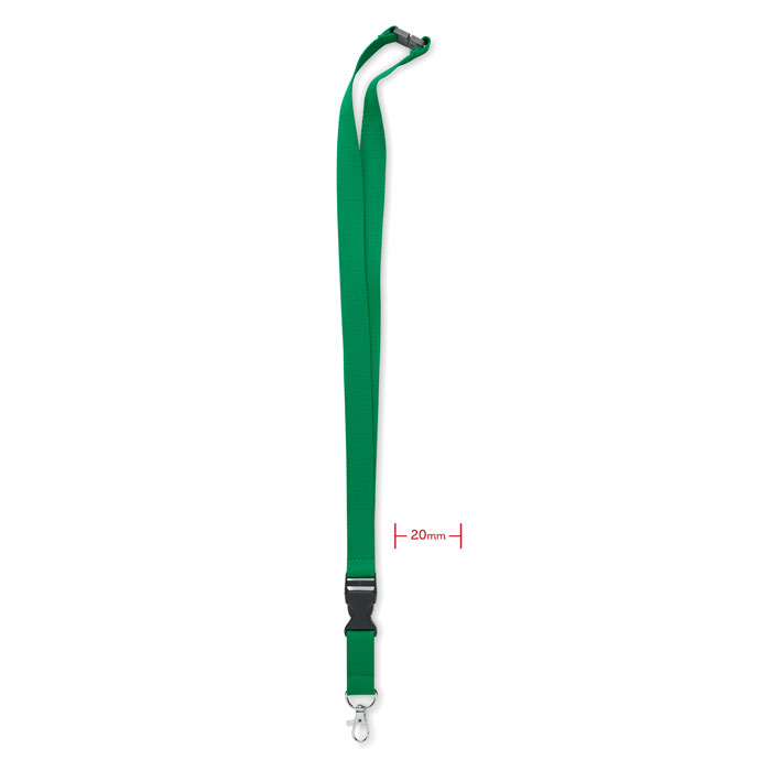 LANNYCOT - Lanyard katoen 20mm - Groen