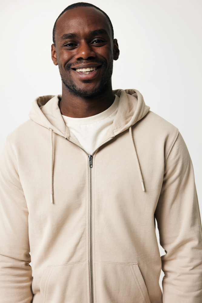 IQONIQ Abisko gerecycled katoen hoodie met rits