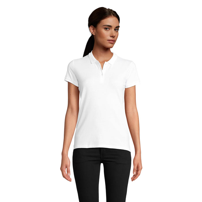 PLANET WOMEN - PLANET DAMES Polo 170g - Wit