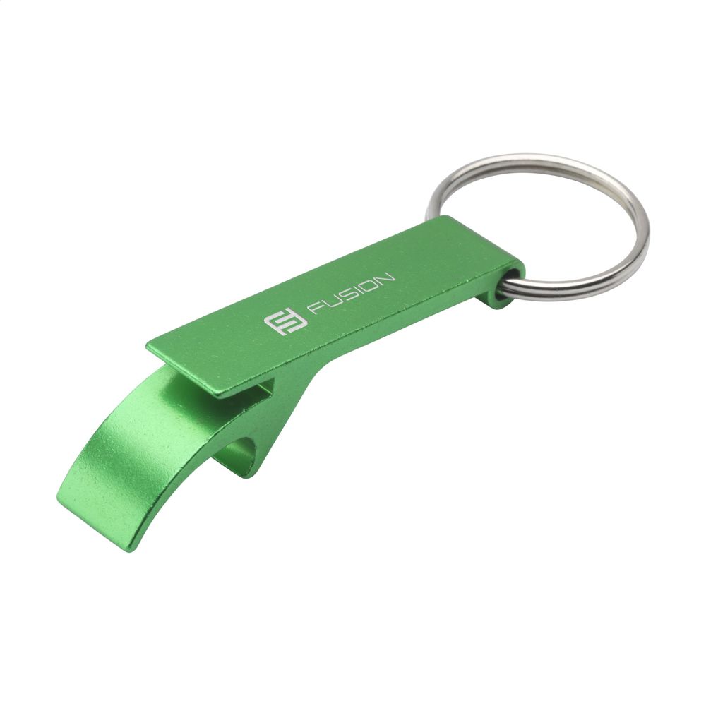 Opener GRS Recycled Aluminium sleutelhanger - Groen