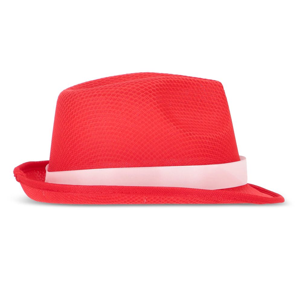 Polyester hoed met band