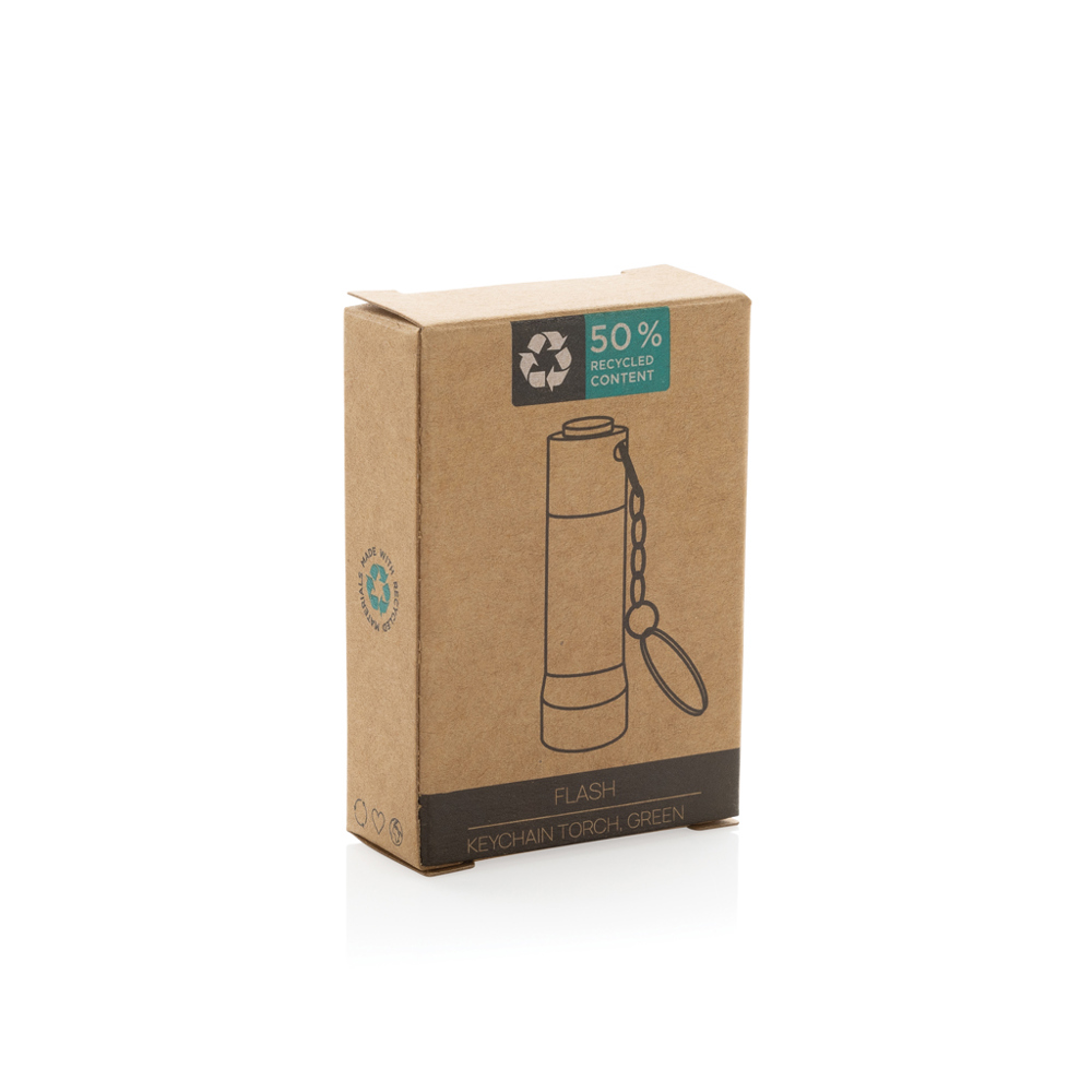 Flash RCS gerecycled aluminium sleutelhanger zaklamp