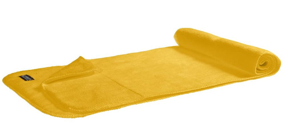 Fleece sjaal deluxe - Donkergeel (PMS 142c) / Donkergeel