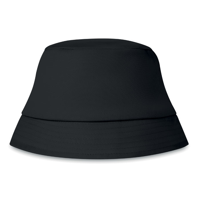 BILGOLA - Zonne-vissershoed katoen 160g - Zwart