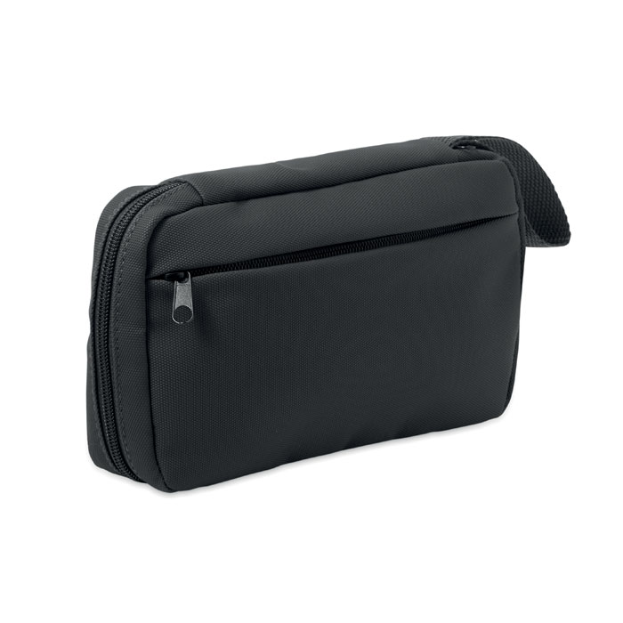 VANIT - 600D RPET toilettas - Zwart