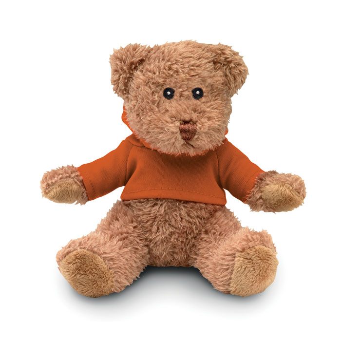 JOHNNY - Teddybeer met sweatshirt - Oranje