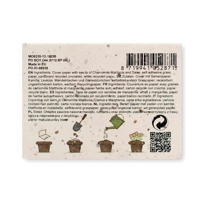 GROW ME - Memoset van groeipapier