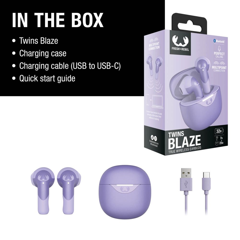 3TW2200 I Fresh 'n Rebel Twins Blaze - True Wireless oordopjes met ENC