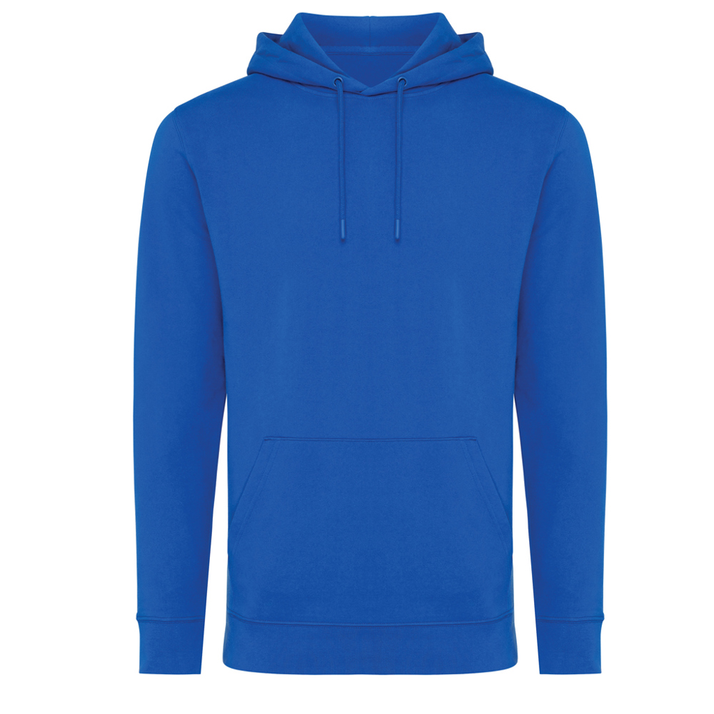 IQONIQ Jasper gerecycled katoen hoodie - royal blue (± PMS 19-4050 TCX)