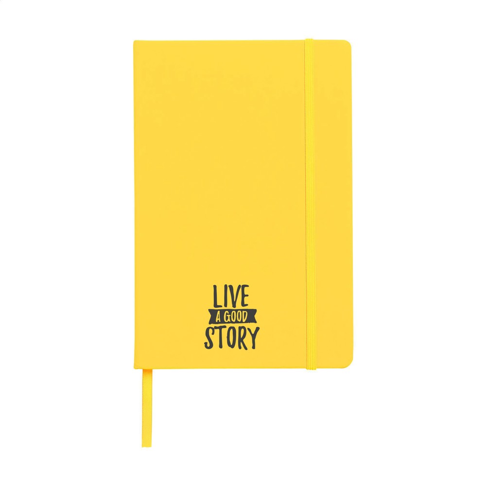 Note Notebook A5 notitieboek - geel (± PMS 7548)