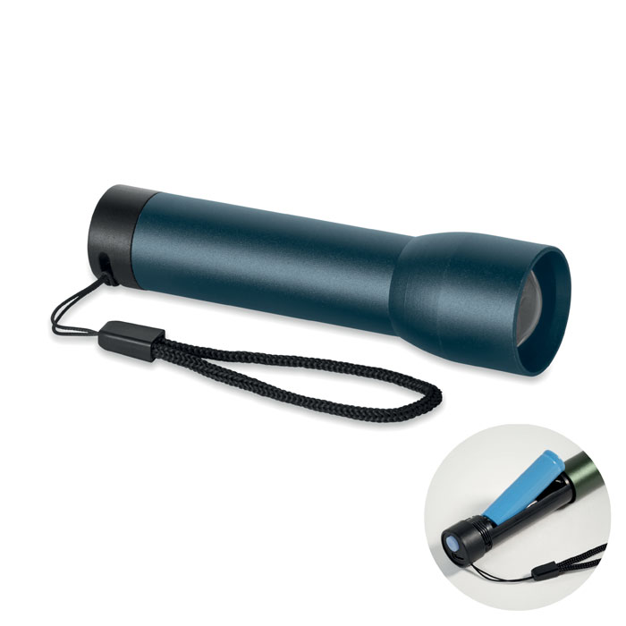 LUMEZO - Aluminium oplaadbare zaklamp - Marineblauw