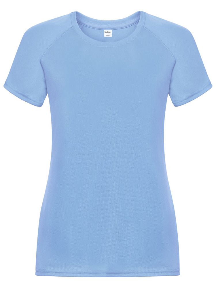 SP Run dames sportshirt, 140 g/m² - Lichtblauw