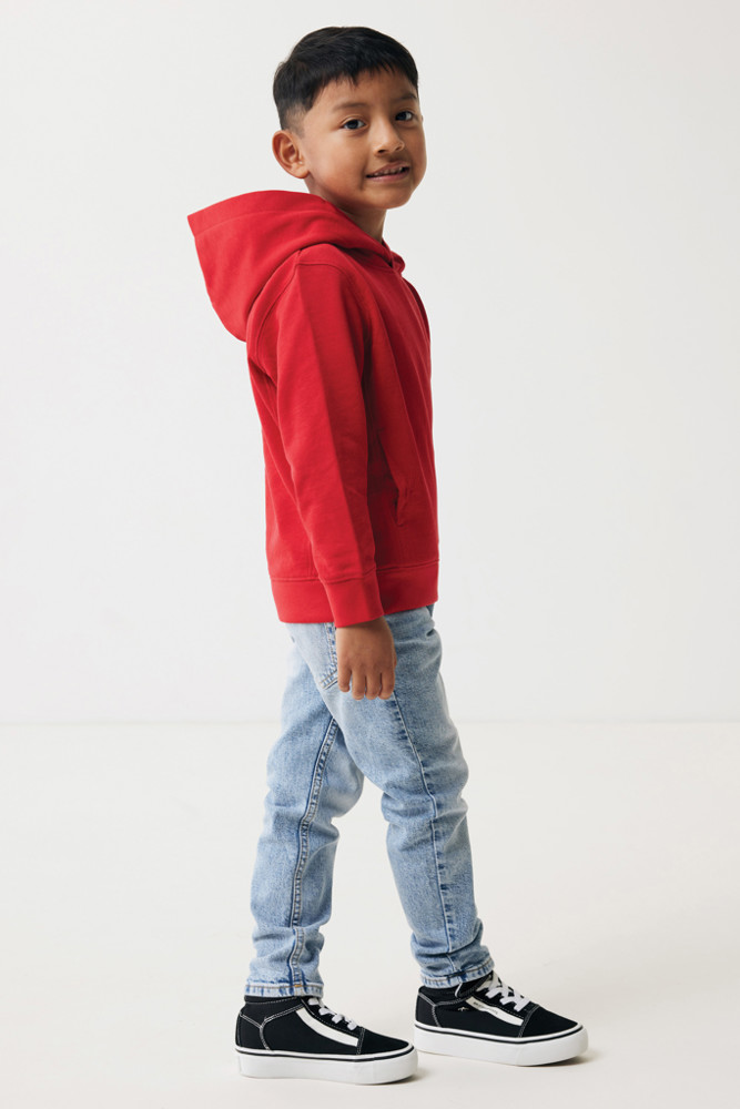 IQONIQ Yengo kids recycled katoen hoodie met steekzakken