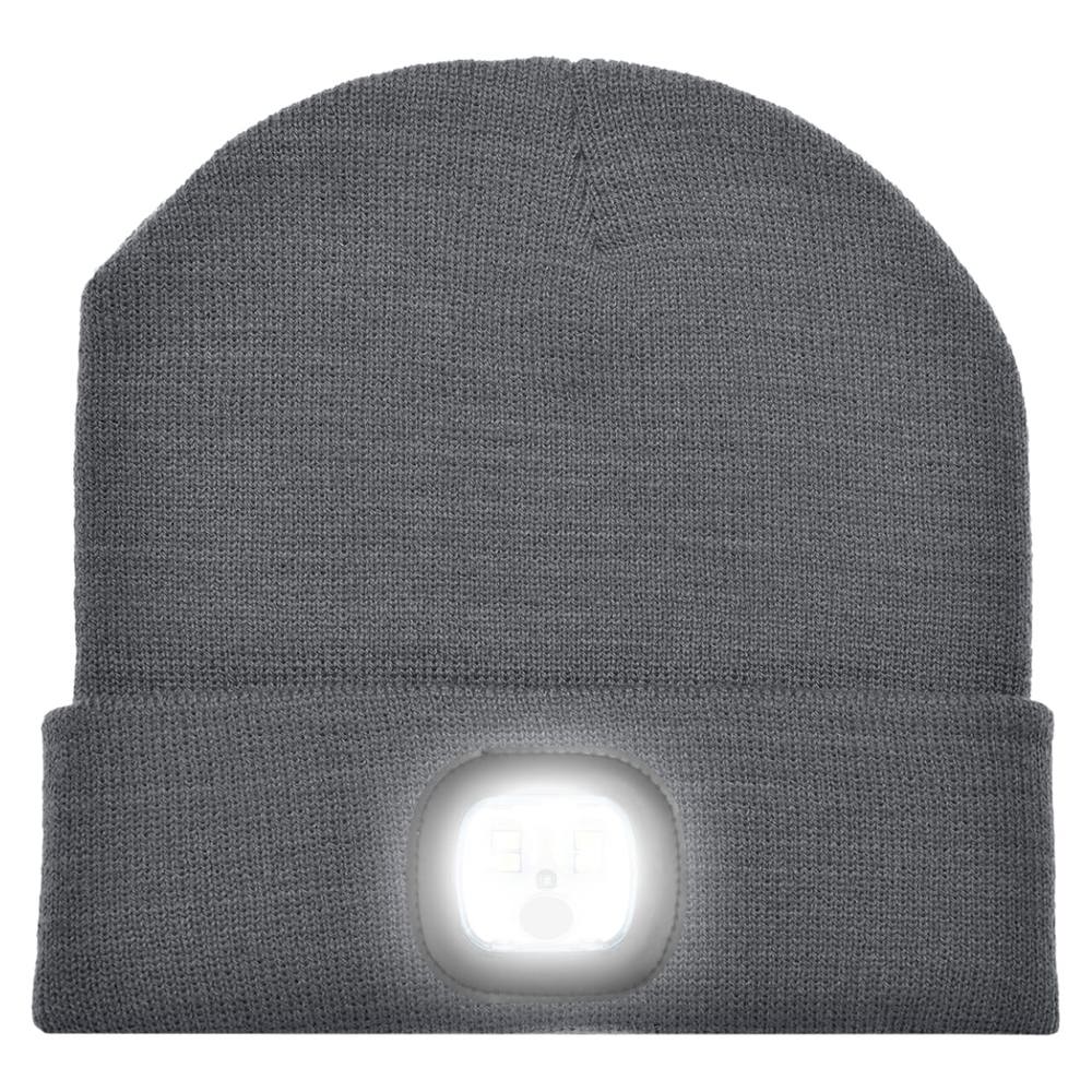Gebreide muts met ledlamp