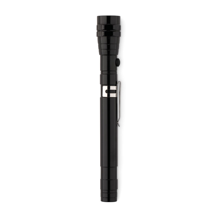 STRECH-TORCH - Uitschuifbare zaklamp - Zwart
