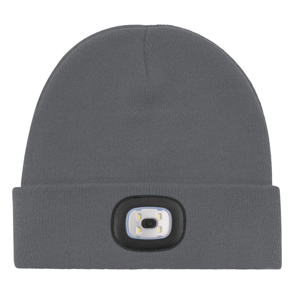 Gebreide muts met ledlamp - Donkergrijs (PMS Cool Grey 11c) / Donkergrijs