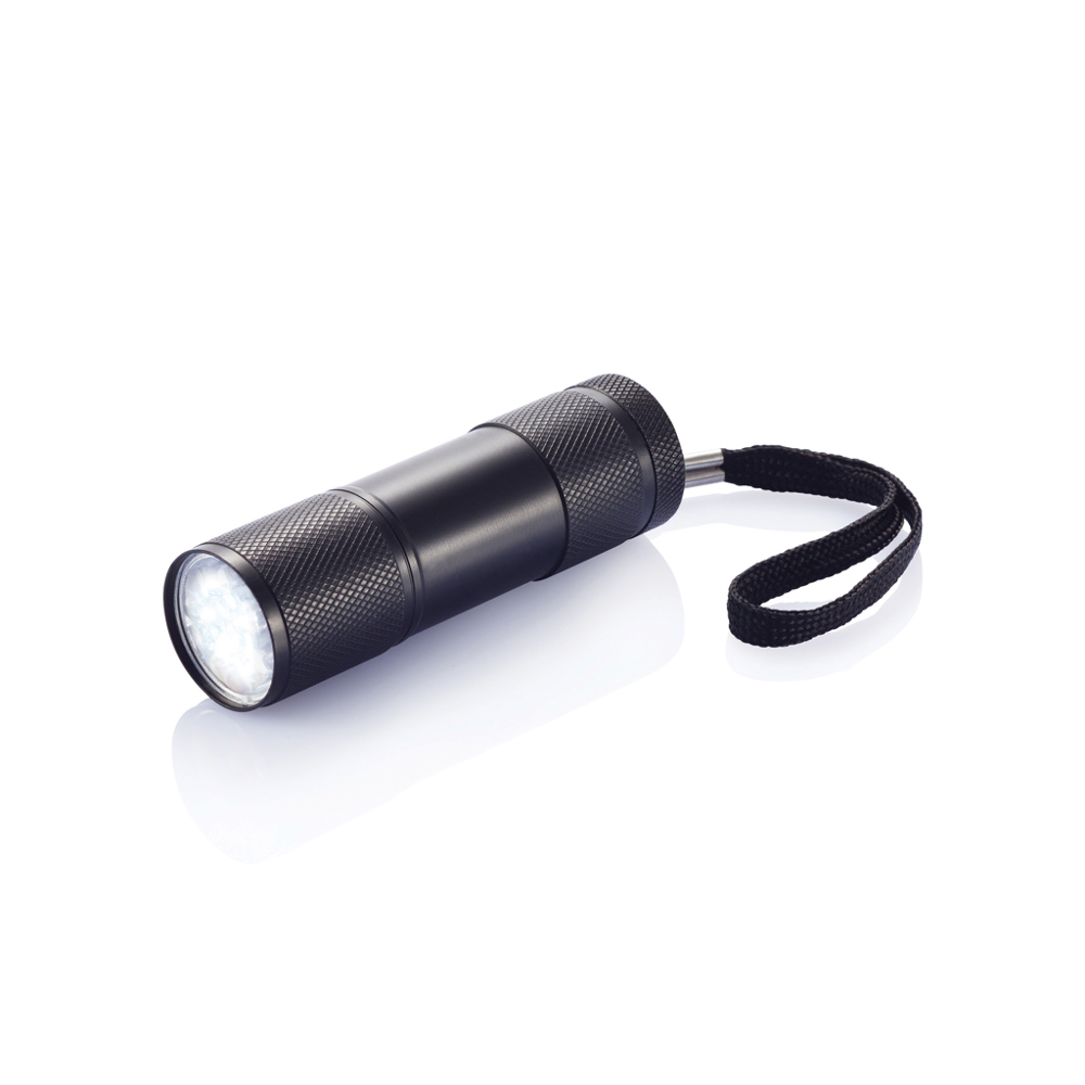 Quattro zaklamp - zwart (± PMS 30)