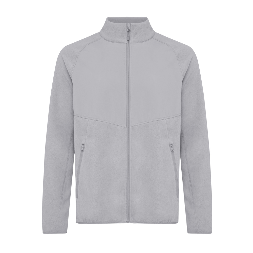 IQONIQ Talung gerecycled polyester fleece jas met rits - storm grey (± PMS 16-3916 TCX)